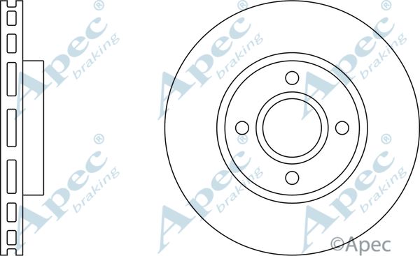 APEC BRAKING stabdžių diskas DSK685